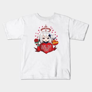 Paimon Genshin Impact Emergency Lover Valentine Day Kids T-Shirt